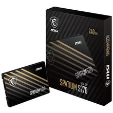 Product image of MSI SPATIUM S270 2.5” SATA SSD 240GB მყარი დისკი