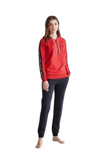 Product image of U.S. Polo Assn. 16946 ქალის ორეული შარვლით, ჰუდით (წითელი)