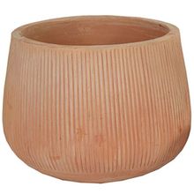Product image of WHITEWASH VERT. RIB CAULDRON D22H18 (6 ლ) კერამიკის ქოთანი