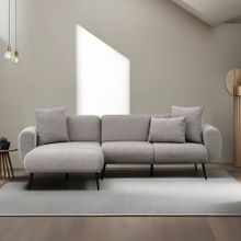 Product image of Side Left, კუთხის დივანი (მარცხენა), ღია ნაცრისფერი, 252 x 82 x 77 სმ