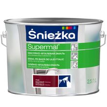Product image of ემალი ზეთოვან-ფთალური Sniezka Supermal 2.5 ლ პრიალა ალუბლისფერი