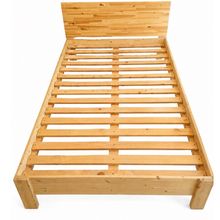 Product image of ხელნაკეთი ფიჭვის ხის საწოლი – Minimal Pine Bed