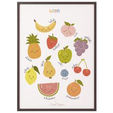 Product image of First Papers საბავშვო პოსტერი ჩარჩოთი "ხილი"