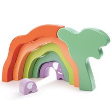 Product image of Hape Safari Elephant Stacking Blocks ხის სათამაშო