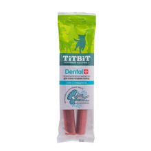 Product image of TiTBiT პროფილაქტიკური სასუსნაოები DENTAL+ ძაღლებისთვის - სნეკი საქონლის ხორცით საშუალო ჯიშების ძაღლებისთვის 85გრ
