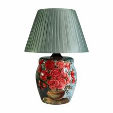 Product image of EBRA ხელით მოხატული, მოჭიქურებული მაგიდის სანათი