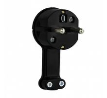 Product image of ჩანგალი Timex დამიწებით კუთხოვანი ბრტყელი შავი Uni-Schuko