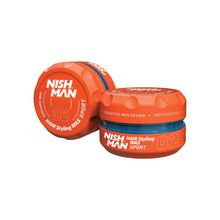 Product image of Nishman Hair Styling Wax Sport 02 150მლ თმის ცვილი ძლიერი ფიქსაციით