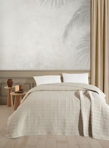 Product image of Manamo lena micro bedspread ecru 200x230სმ საწოლის გადასაფარებელი