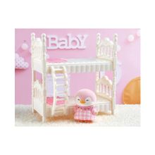 Product image of სათამაშო ნაკრები/Mini Family Flocking Plush Toy & Double-Layer Bed Set