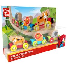 Product image of Hape Jungle Journey Train ხის სათამაშო ცხოველები