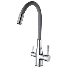 Product image of სამზარეულოს შემრევი სილიკონის ცხვირით, ფილტრით FRAP F4396-15 Grey