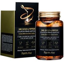 Product image of FARMSTAY 24K GOLD & PEPTIDE SOLUTION PRIME AMPOULE სახის შრატი