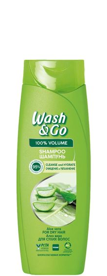 Product image of Wash & Go შამპუნი ალოე 180მლ