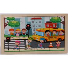 Product image of ხის ფაზლი სკოლის ავტობუსი