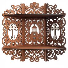 Product image of Craft story ხატების თარო 2 იარუსიანი 55 სმ ეკლესიასთან ერთად