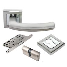 Product image of Rucetti სახელურის კომპლექტი ცილინდრი გასაღები/გასაღებზე RAP 11-KH-S SN/CP nickel/chrome