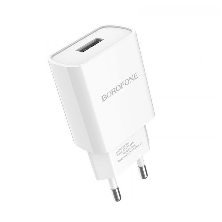 Borofone BA20A Sharp single port charger(EU) დამტენი - Extra.ge - 620695
