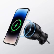 Product image of Baseus MagPro Series Magnetic Wireless Charging Car Mount Air Vent Version 15W Qi2.0 Cosmic Black მანქანის უსადენო დამტენი