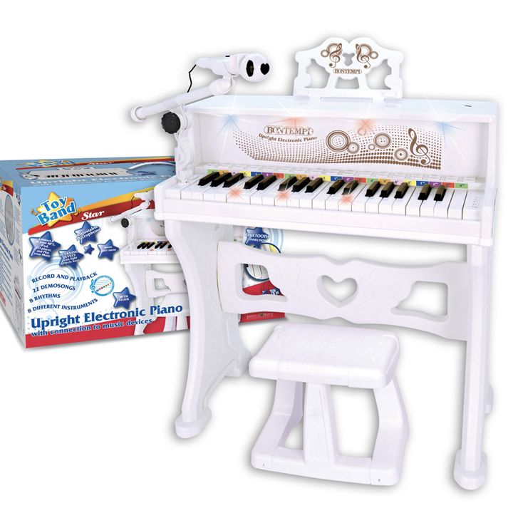 bontempi-eleqtro-tetri-pianino-37-klavishi-usadeno-mikrofonit-da-skamit-photo-2
