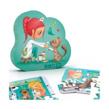 Product image of Eureka Kids Veterinary Puzzle 4 ცალი ფაზლის ნაკრები