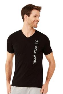 Product image of U.S. Polo Assn. 18466 კაცის მაისური V ყელით (შავი)