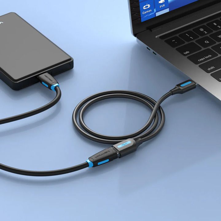 vention-cbibd-usb-20-a-male-to-a-female-extension-cable-05m-black-pvc-type-photo-2