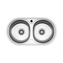 Product image of სამზარეულოს ნიჟარა ორნაწილიანი AS67 78.5/43.5 785*435*150*0.