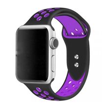 Product image of Apple Watch Bracelet 38/40 mm Black/Purple ჭკვიანი საათის სამაჯური