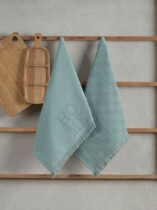 Product image of Manamo  Home  სამზარეულოს პირსახოცი ბამბის ღია მწვანე ჟაკარის 50x70 სმ (2ც)