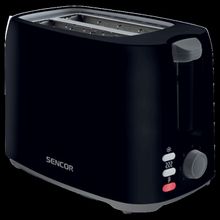 Product image of Toaster/ Sencor STS 2607BK Toaster, 2 slots for making two slices, Three functions in one, Electronic timer, 7 toasting intensity levels, Power input: 750 W, 2