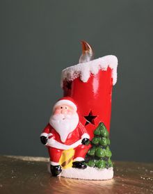 Product image of საახალწლო სანთელი - მასალა კერამიკა  8*7*16სმ