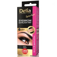 Product image of Delia 15მლ 1.0 შავი წარბის და წამწამის გელ-საღებავი