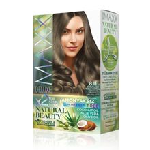 Product image of MAXX DELUXE NATURAL BEAUTY თმის საღებავი უამიაკო 8.11