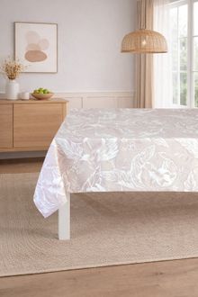 Product image of FLOWER DIGITAL PRINTED TABLECLOTH 140x250 CREAM მაგიდის გადასაფარებელი