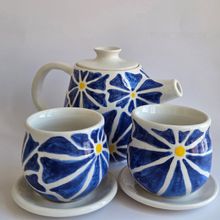 Product image of ხელნაკეთი ჩაიდნის და ჭიქების ნაკრები