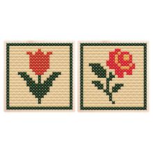 Product image of ვარდი და ტიტა - ხეზე საქარგი ნაკრები