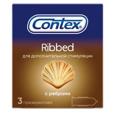 Product image of Contex Ribbed პრეზერვატივი, 3 ცალი