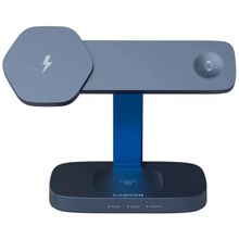 Product image of Wireless Charger/ CANYON wireless charger HEXAGON WCS-310 3in1DarkGrey/Blue