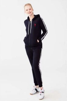 Product image of U.S. Polo Assn. 16611 ქალის ორეული შარვლით, ჰუდით (ლურჯი)