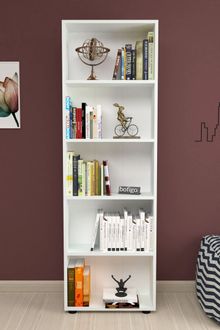 Product image of 5 დონიანი წიგნების თეთრი თარო