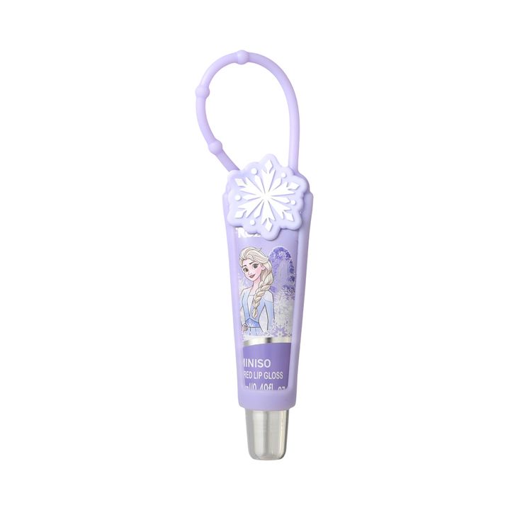 miniso-disney-frozen-collection-lip-gloss-purple-tube-sabavshvo-tuchis-glosi