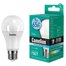 Product image of CAMELION LED9-A60/845/E27 LED ნათურა 