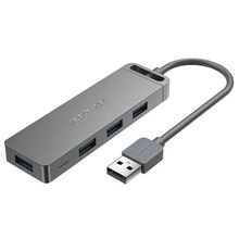 Product image of VENTION CHMHF 4-Port USB 2.0 Hub With Power Supply 1M Gray USB ჰაბი