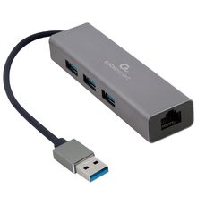 Product image of GEMBIRD A-AMU3-LAN-01 USB ჰაბი