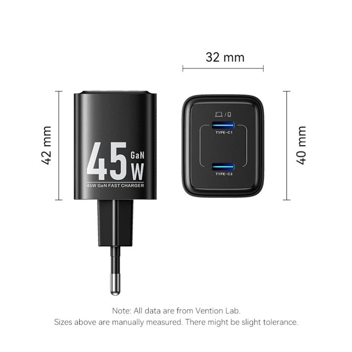 vention-fefb0-eu-2-port-usb-c-c-gan-charger-45w45w-eu-plug-black-photo-3