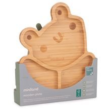 Product image of miniland FROG BAMBOO DISH საბავშვო თეფში