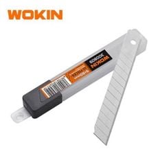 Product image of საკანცელარიო დანის სათადარიგო პირები Wokin 300809, 9x80x0.4mm, 10Pcs, Blade Set, Silver