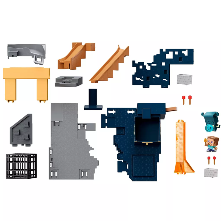 mattel-minecraft-mini-mode-rise-of-the-warden-playset-satamasho-nakrebi-photo-3