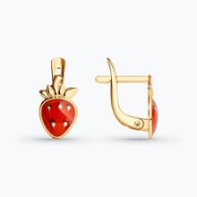 Product image of REDBERRY საბავშვო ყვითელი ოქროს საყურე